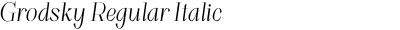 Grodsky Regular Italic